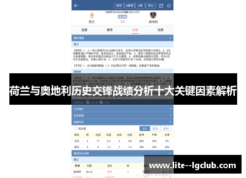 荷兰与奥地利历史交锋战绩分析十大关键因素解析